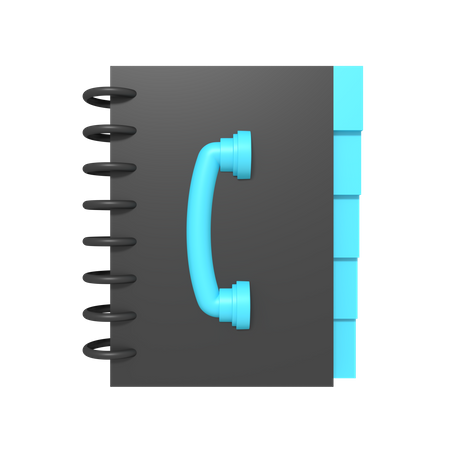 Phone Book  3D Icon
