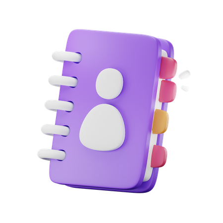 Phone Book  3D Icon