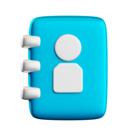Phone Book  3D Icon