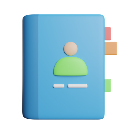 Phone Book  3D Icon