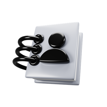 Phone Book  3D Icon