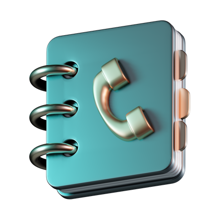 Phone Book  3D Icon