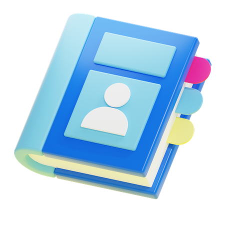 Phone Book  3D Icon