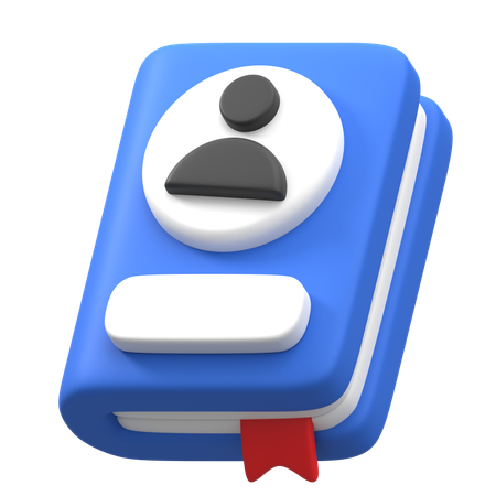 Phone Book  3D Icon