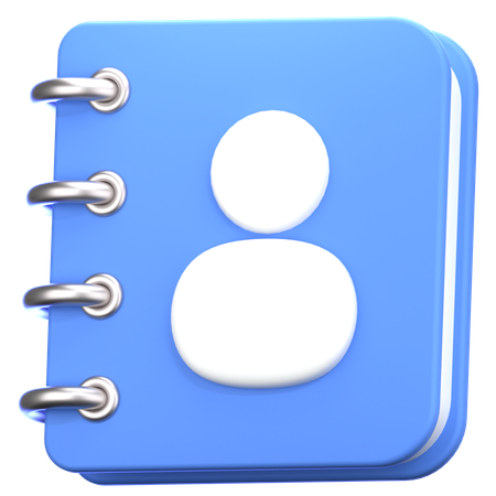 Phone Book  3D Icon