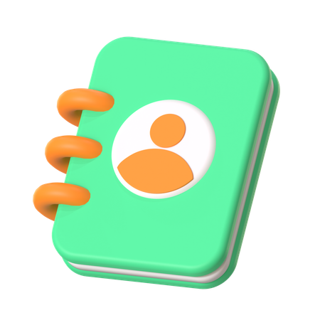 Phone Book  3D Icon