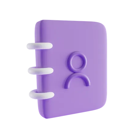 Phone Book 3D Icon
