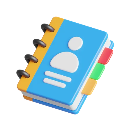 Phone Book 3D Icon