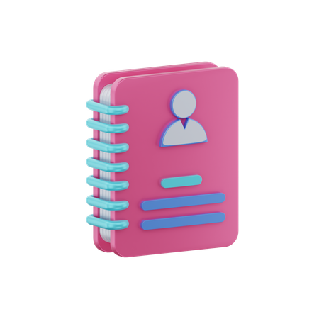 Phone Book  3D Icon