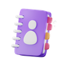 phone-book emoji 3d