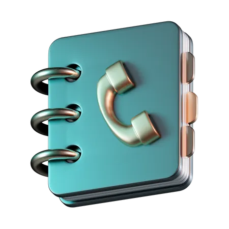 Phone Book  3D Icon