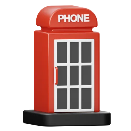 Phone Booth  3D Illustration