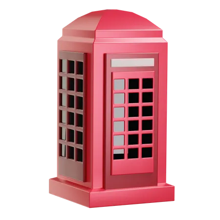 Phone Booth 3D Illustration