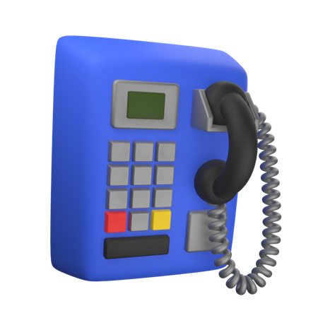 Phone Booth  3D Icon