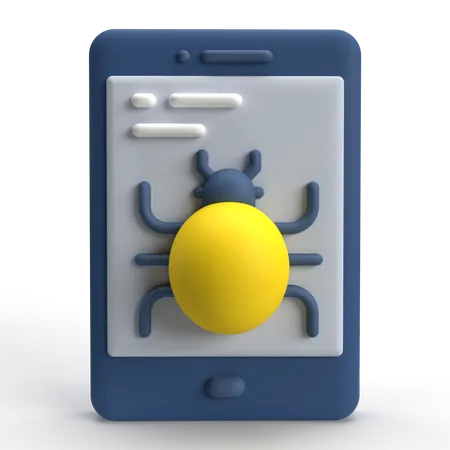 Phone Bug  3D Icon