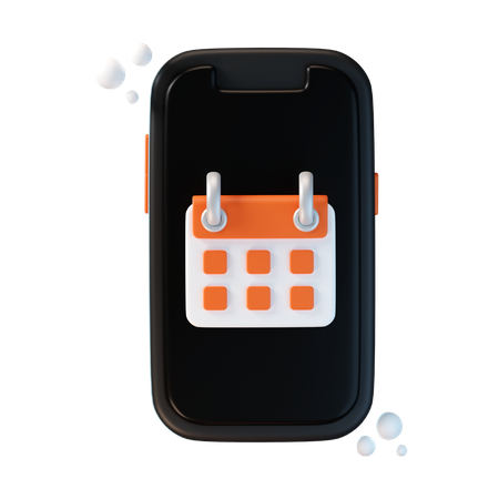 Phone Calendar  3D Icon