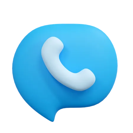 Phone Call Illustration 3D Icon