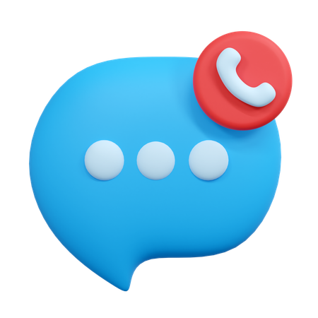 Phone call  3D Icon