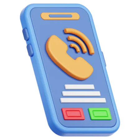 전화  3D Icon