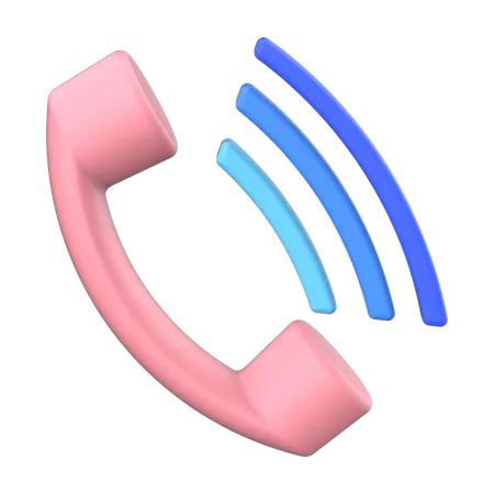 Phone Call 3D Illustration