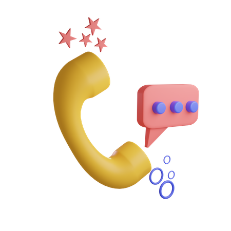 Phone call  3D Icon