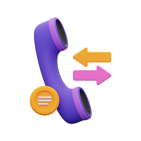 Phone call  3D Icon