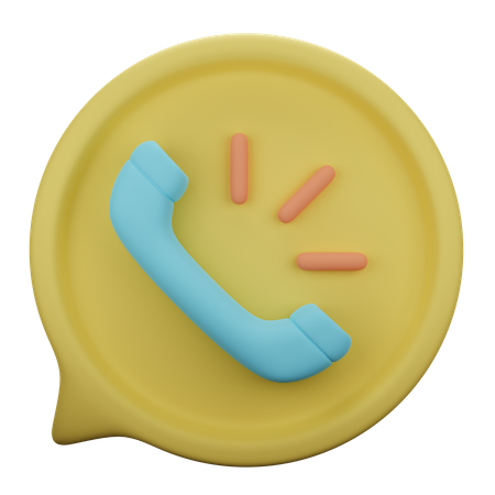 Phone Call  3D Illustration