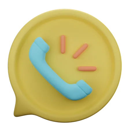 Phone Call  3D Illustration