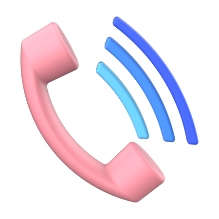 Phone Call  3D Illustration