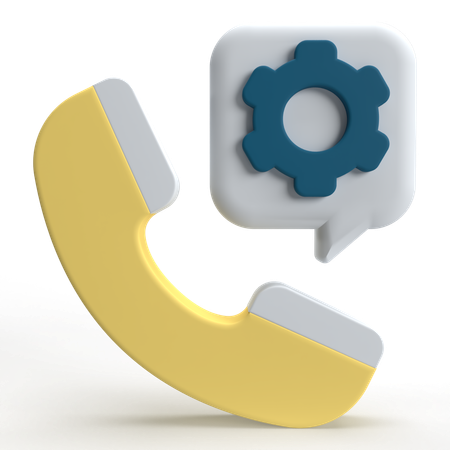Phone Call Setting  3D Icon