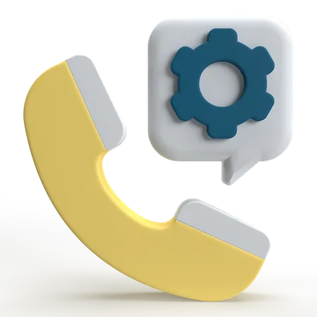 Phone Call Setting  3D Icon