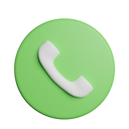 Phone Call Sign  3D Icon