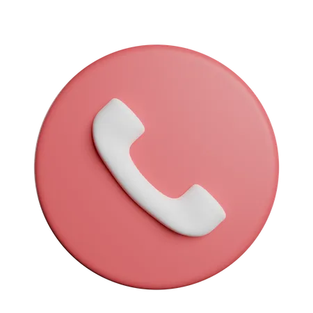 Phone Call Symbol  3D Icon