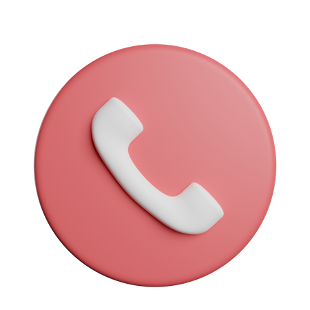 Phone Call Symbol  3D Icon
