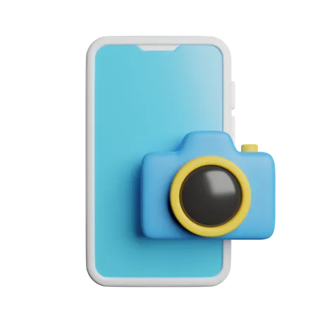 Phone Camera Picture 3D Icon