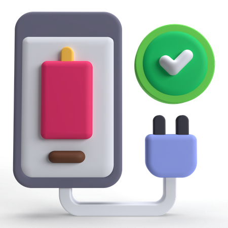 Phone Charging  3D Icon