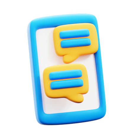 Phone chat  3D Icon