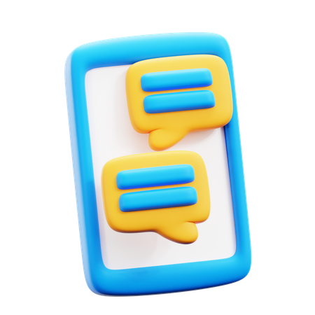 Phone chat  3D Icon