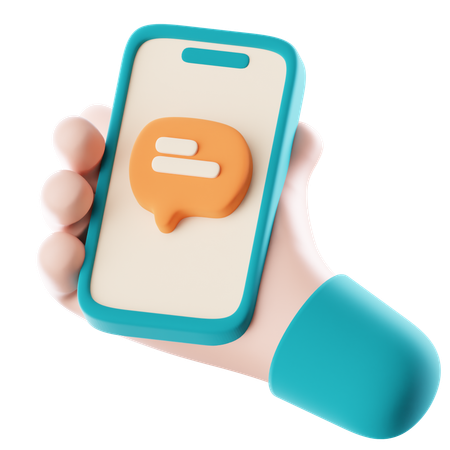 Phone Chat  3D Icon