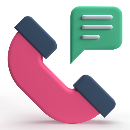 Phone Chat  3D Icon