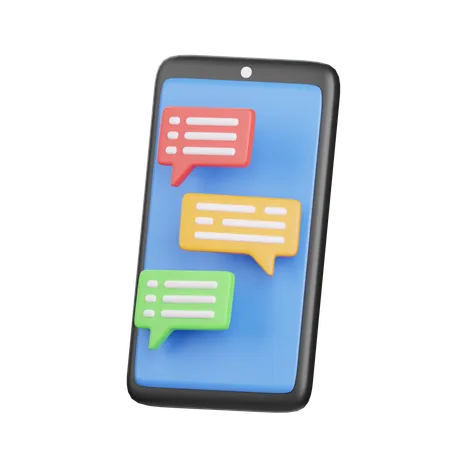 Phone Chat  3D Icon