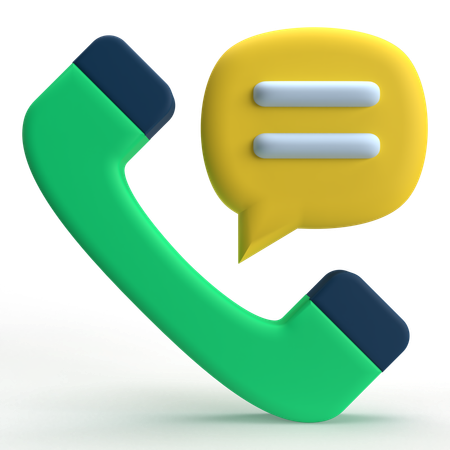 Phone Chat  3D Icon