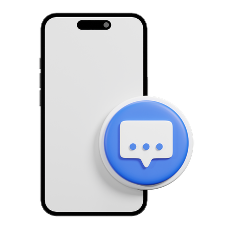 Phone Chat  3D Icon