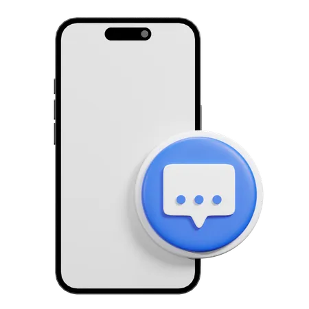 Phone Chat  3D Icon