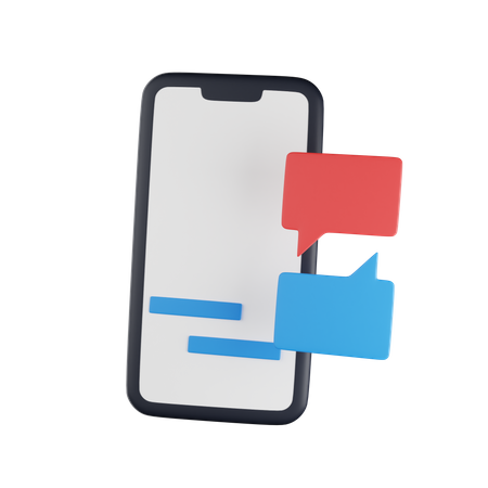 Phone Chat  3D Icon