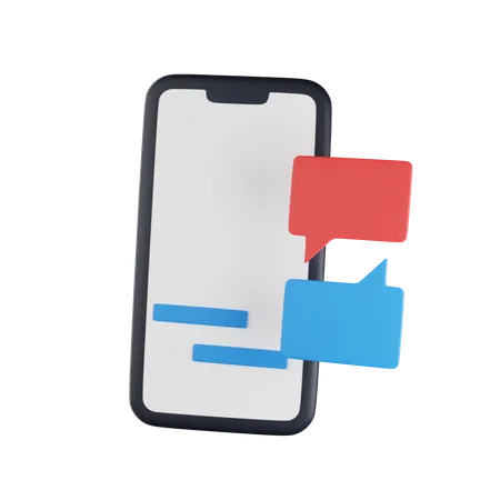 Phone Chat  3D Icon