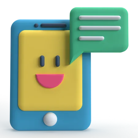 Phone Chat  3D Icon