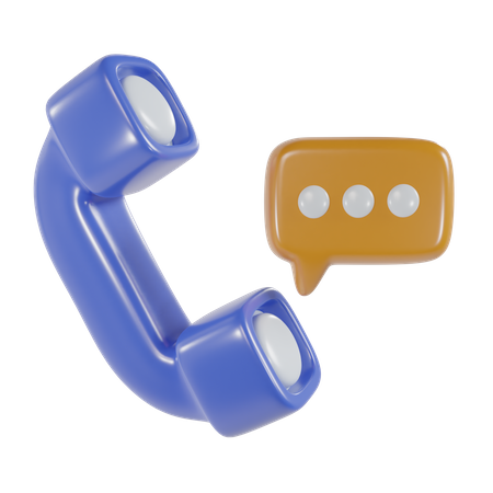 Phone Chat  3D Icon