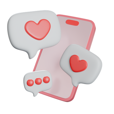 Phone Chat  3D Icon