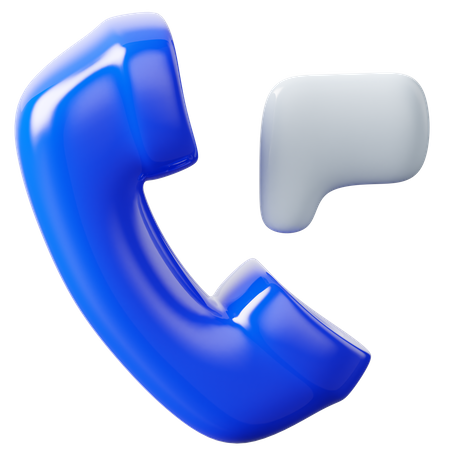 Phone Chat 3D Icon